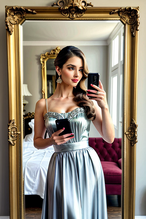 mirror photo pose girl simple